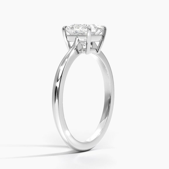 IGI 1 Ct Princess Lab Diamond Engagement Ring, F-VS1 - Picture 2 of 5